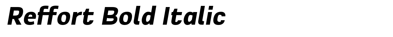 Reffort Bold Italic